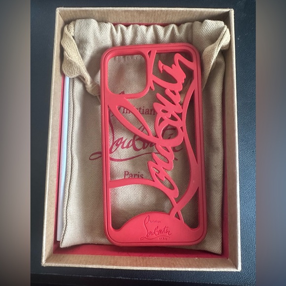 Christian Louboutin iPhone 11 Red Case With Dust Bag and Box - Picture 5 of 13